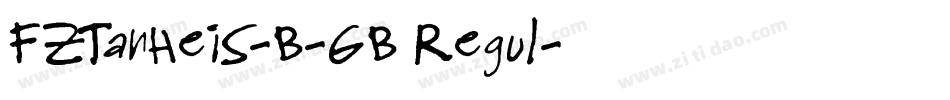 FZTanHeiS-B-GB Regul字体转换